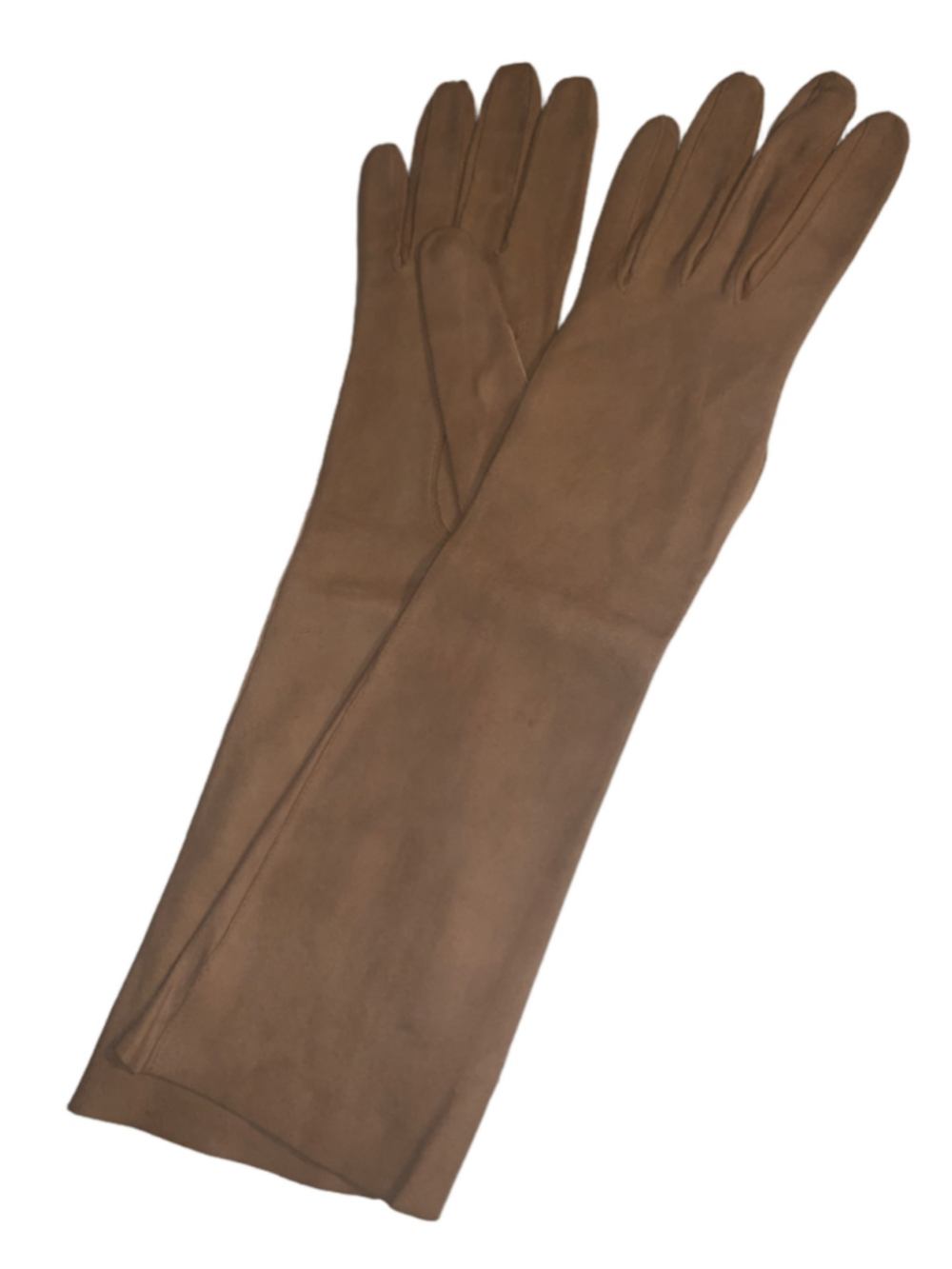 Women's A. Marco Leather Opera Gloves - Beige - One Size